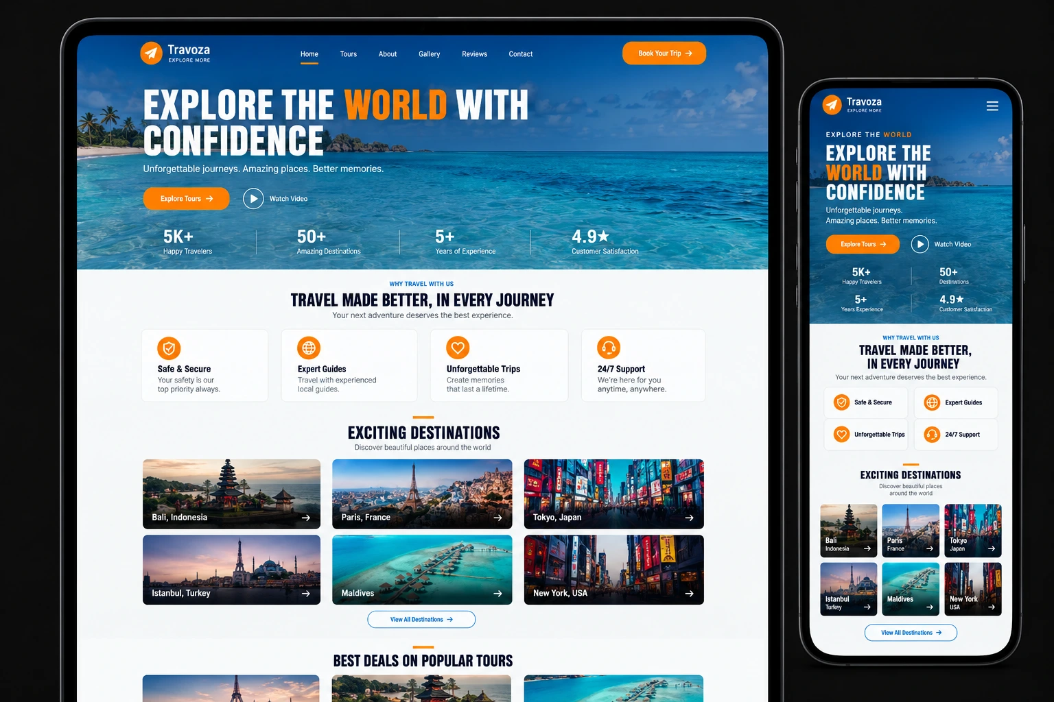 Professional website design project for California business