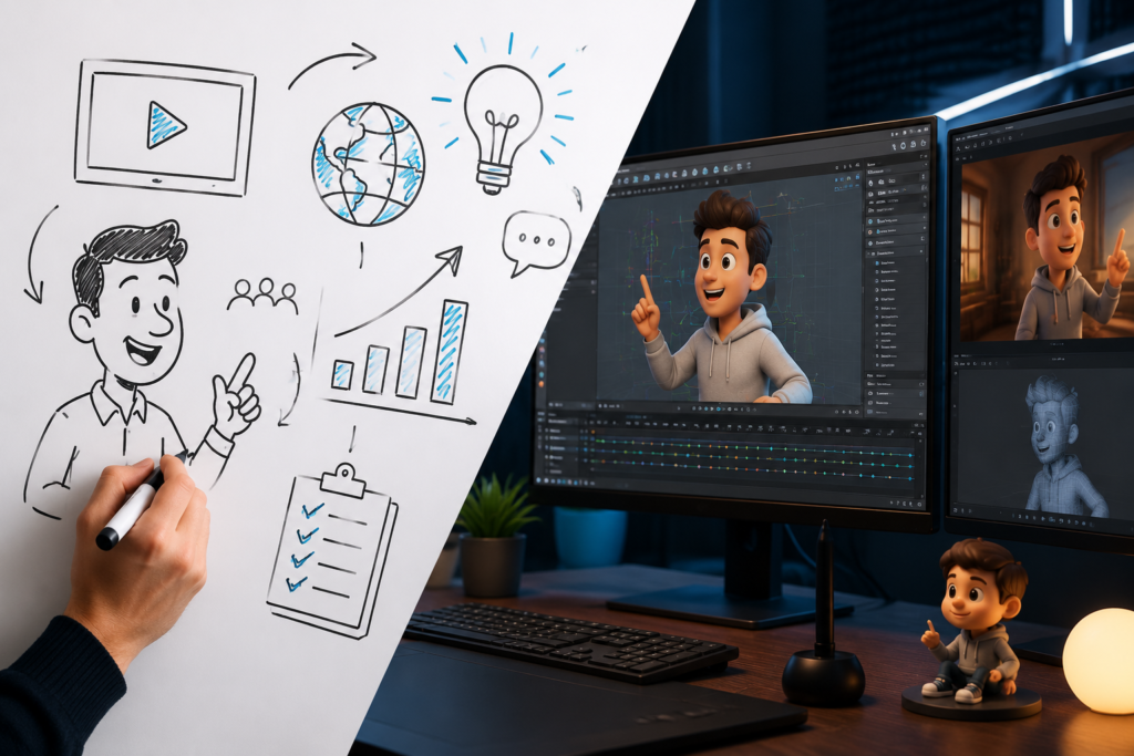 Whiteboard Animation & 3D Animation Services California