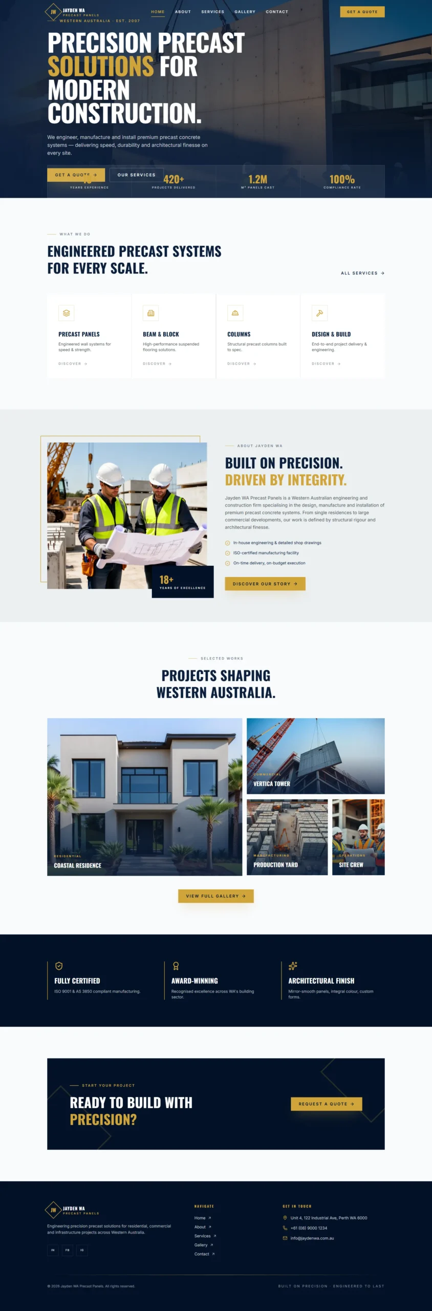 percent contruction California web design