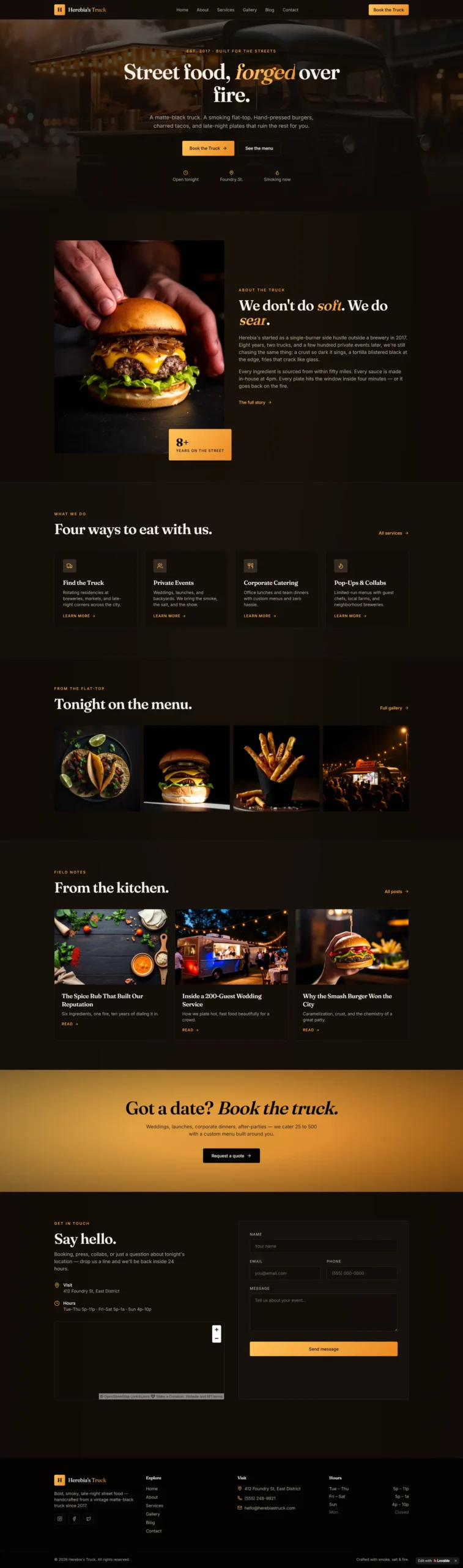 trcu smart burger California web design