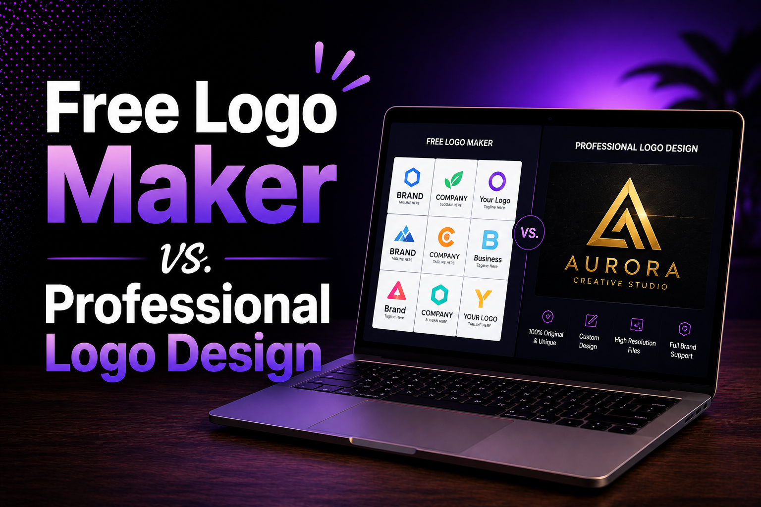 Free Logo Maker vs. Professional Logo Design